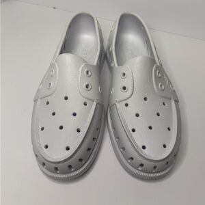Sperry Top-Sider White Ventilated Slip-On Water Shoes | Size 8